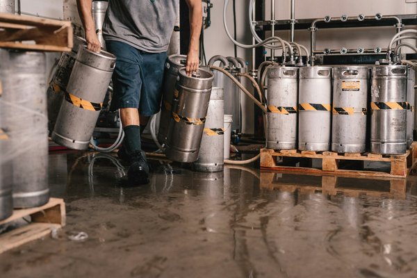 How do you set up a small-scale brewery in a restaurant for exclusive craft beer offerings?